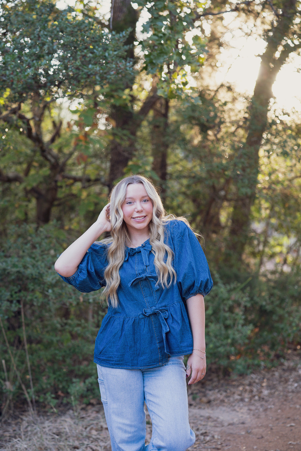 Sweet on Denim Blouse