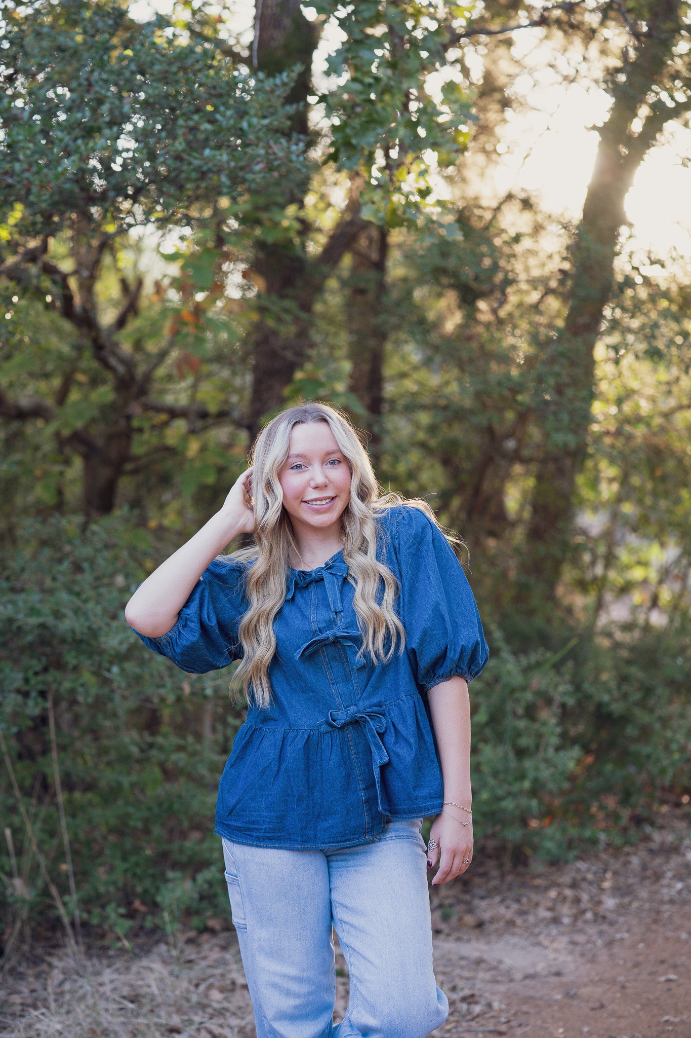 Sweet on Denim Blouse