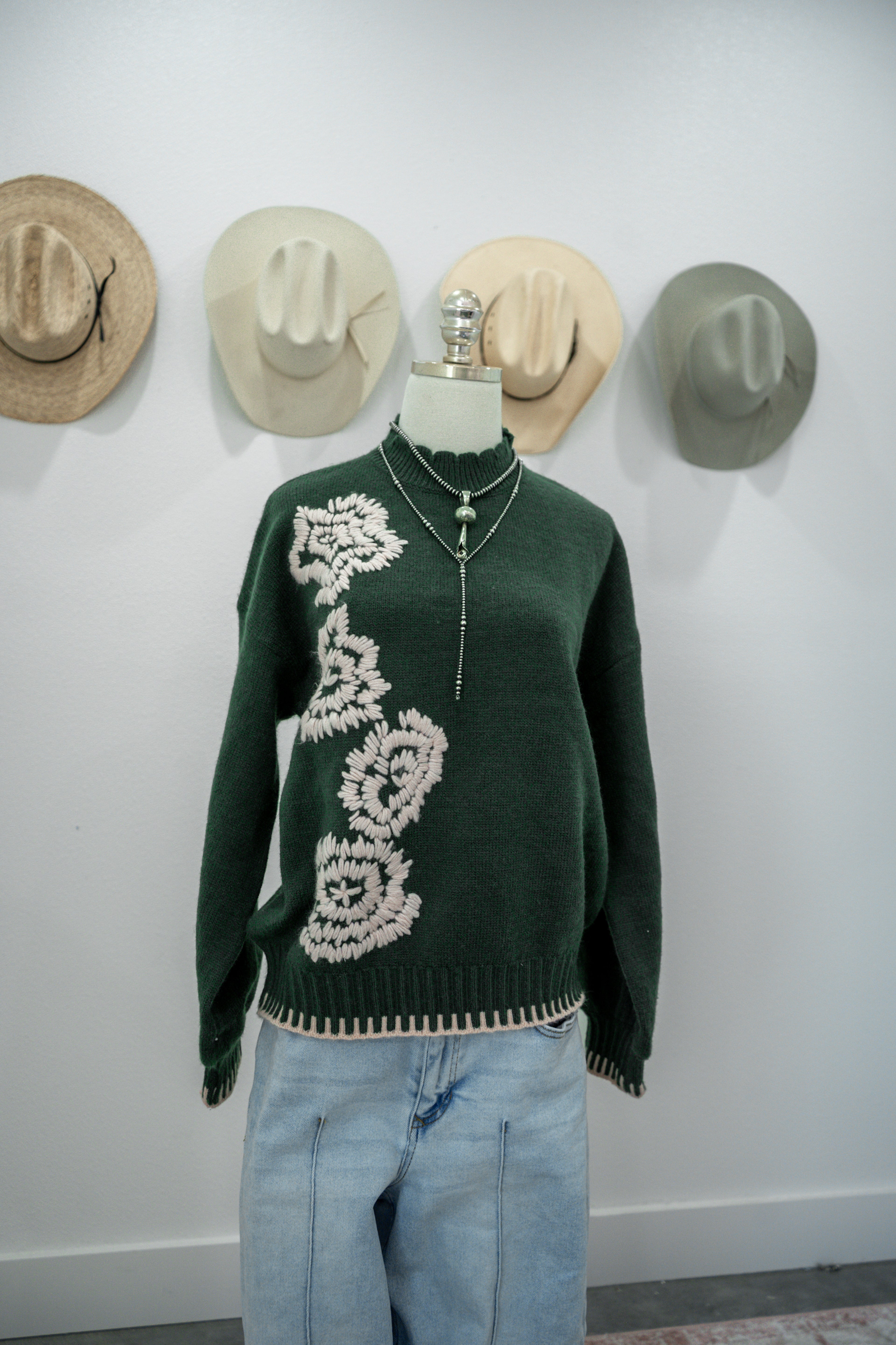 Floral Frontier Sweater